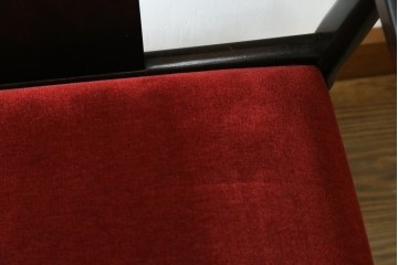 中古　松本民芸家具　#77型曲肘イスIII　なめらかな曲肘と直線的な背板の対比が美しい長椅子　定価約40万円　(R-085448)