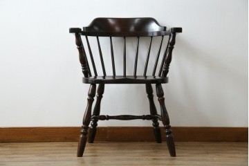 中古　美品　松本民芸家具　#91型　重厚感と品格を備えたキャプテンチェア　定価約13万円　(R-085449)