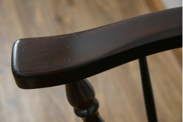 中古　美品　松本民芸家具　#91型　重厚感と品格を備えたキャプテンチェア　定価約13万円　(R-085449)