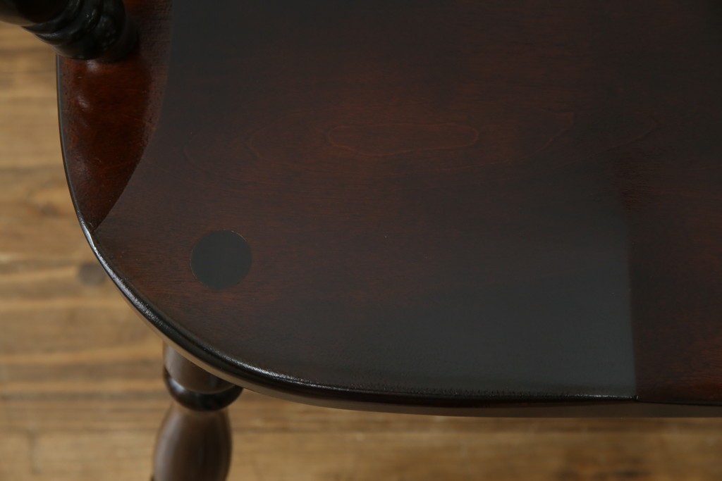 中古　美品　松本民芸家具　#91型　重厚感と品格を備えたキャプテンチェア　定価約13万円　(R-085449)