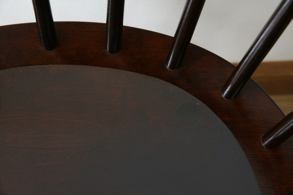 中古　美品　松本民芸家具　#91型　重厚感と品格を備えたキャプテンチェア　定価約13万円　(R-085449)