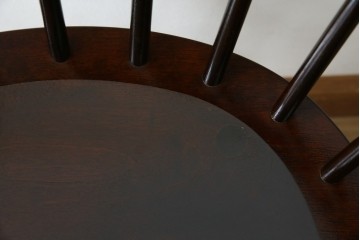 中古　美品　松本民芸家具　#91型　重厚感と品格を備えたキャプテンチェア　定価約13万円　(R-085449)