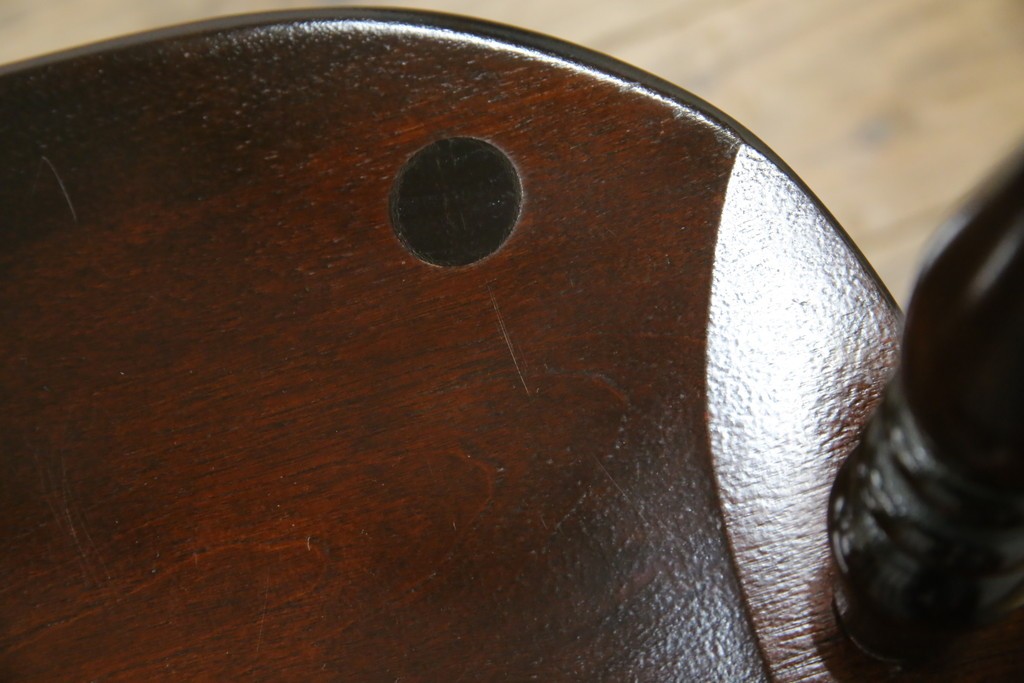 中古　美品　松本民芸家具　#91型　重厚感と品格を備えたキャプテンチェア　定価約13万円　(R-085449)