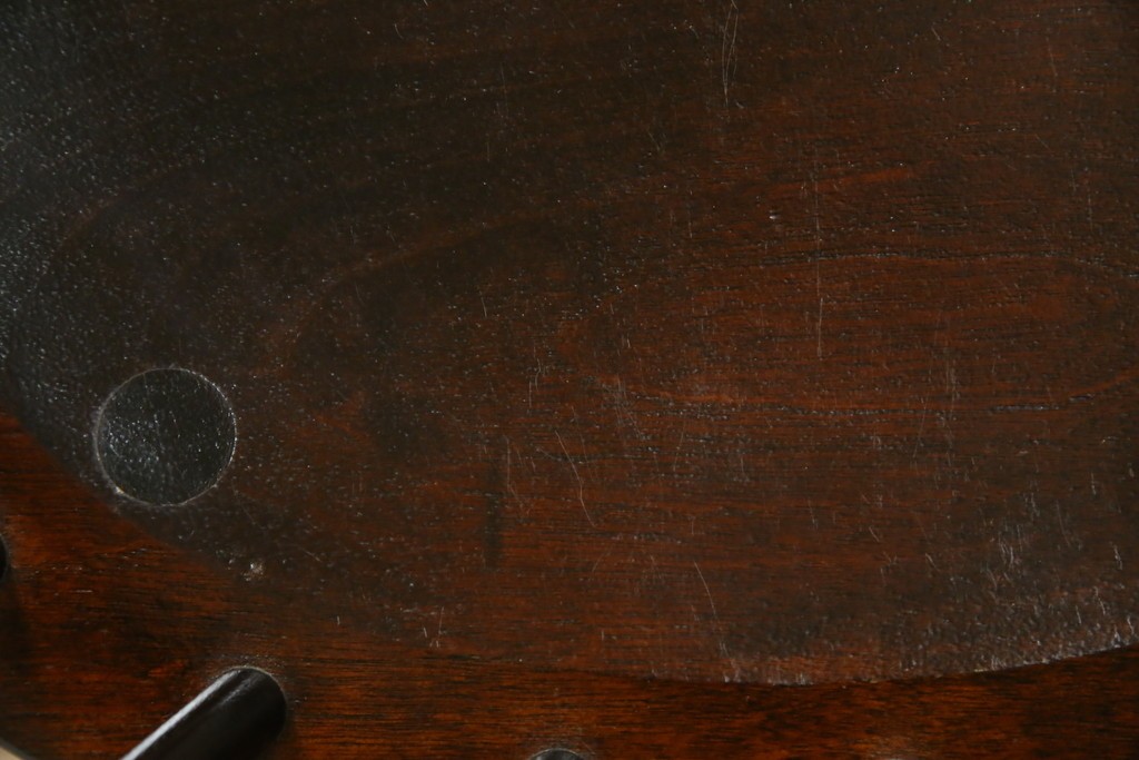 中古　美品　松本民芸家具　#91型　重厚感と品格を備えたキャプテンチェア　定価約13万円　(R-085449)