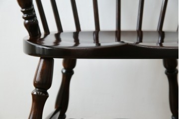 中古　美品　松本民芸家具　#91型　重厚感と品格を備えたキャプテンチェア　定価約13万円　(R-085449)