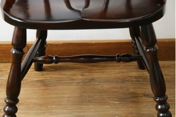 中古　美品　松本民芸家具　#91型　重厚感と品格を備えたキャプテンチェア　定価約13万円　(R-085449)