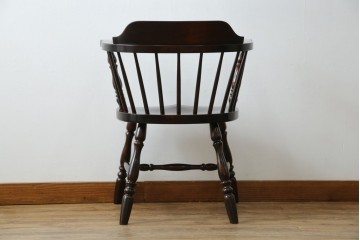 中古　美品　松本民芸家具　#91型　重厚感と品格を備えたキャプテンチェア　定価約13万円　(R-085449)