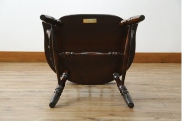 中古　美品　松本民芸家具　#91型　重厚感と品格を備えたキャプテンチェア　定価約13万円　(R-085449)