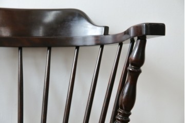 中古　美品　松本民芸家具　#91型　重厚感と品格を備えたキャプテンチェア　定価約13万円　(R-085449)