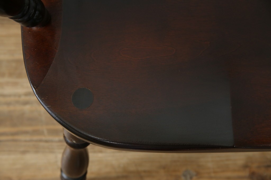 中古　美品　松本民芸家具　#91型　重厚感と品格を備えたキャプテンチェア　定価約13万円　(R-085449)