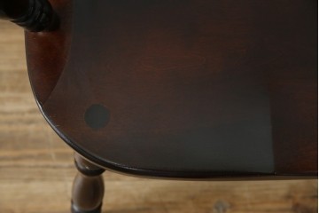 中古　美品　松本民芸家具　#91型　重厚感と品格を備えたキャプテンチェア　定価約13万円　(R-085449)