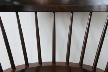 中古　美品　松本民芸家具　#91型　重厚感と品格を備えたキャプテンチェア　定価約13万円　(R-085449)