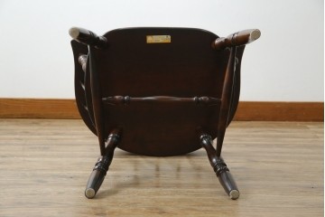 中古　美品　松本民芸家具　#91型　重厚感と品格を備えたキャプテンチェア　定価約13万円　(R-085449)