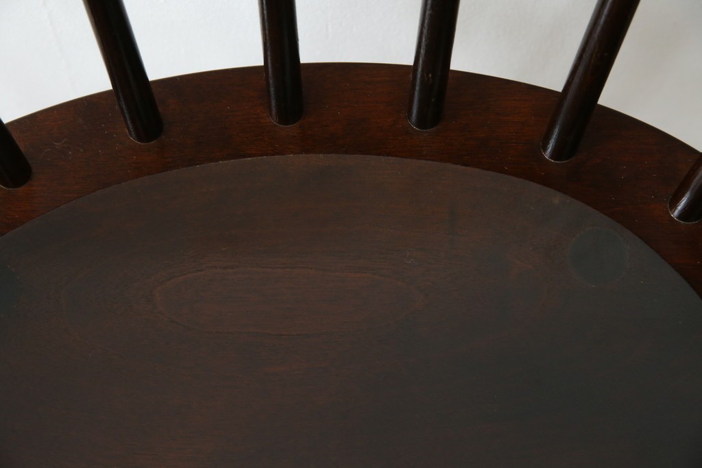 中古　美品　松本民芸家具　#91型　重厚感と品格を備えたキャプテンチェア　定価約13万円　(R-085449)