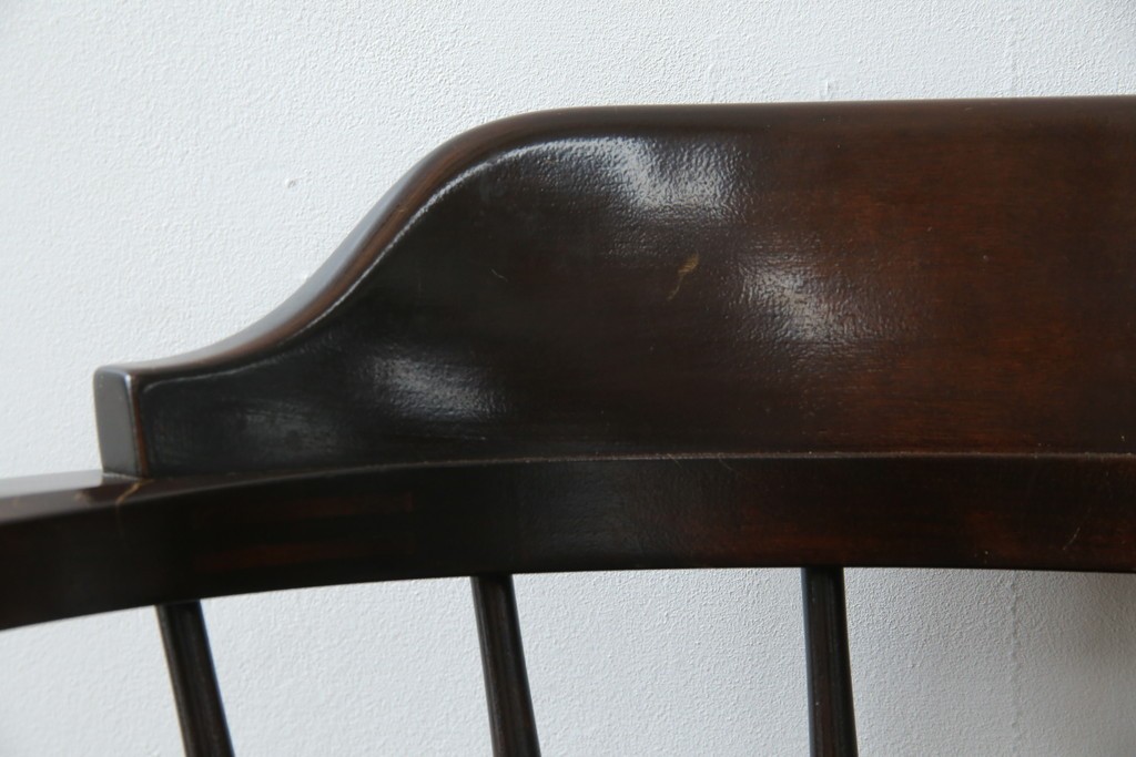 中古　美品　松本民芸家具　#91型　重厚感と品格を備えたキャプテンチェア　定価約13万円　(R-085449)