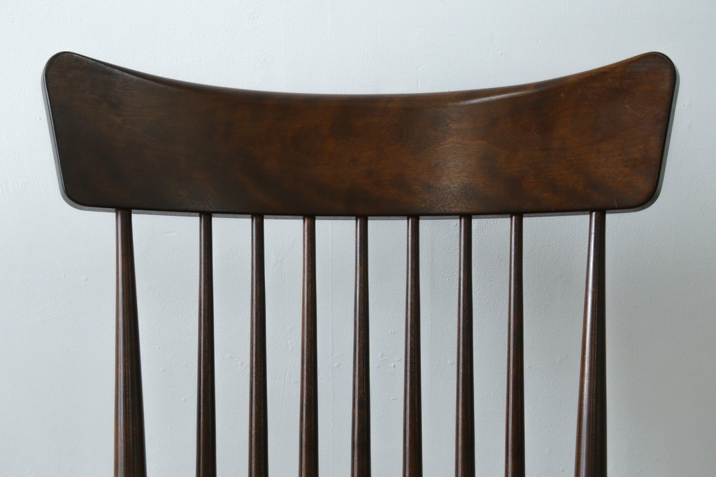 中古　美品　松本民芸家具　J型　くつろぎの時間にぴったりなロッキングチェア　定価約24万円　(R-085450)