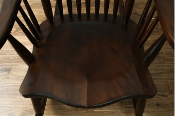 中古　美品　松本民芸家具　J型　くつろぎの時間にぴったりなロッキングチェア　定価約24万円　(R-085450)