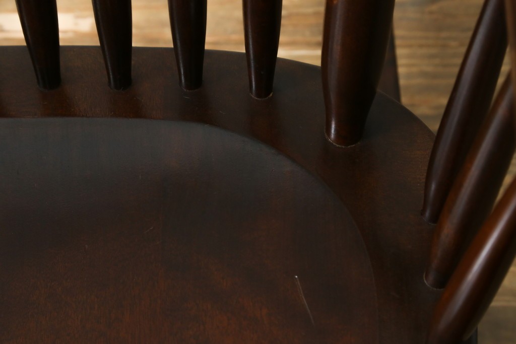 中古　美品　松本民芸家具　J型　くつろぎの時間にぴったりなロッキングチェア　定価約24万円　(R-085450)