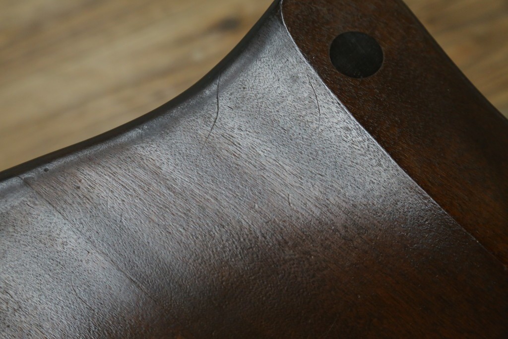 中古　美品　松本民芸家具　J型　くつろぎの時間にぴったりなロッキングチェア　定価約24万円　(R-085450)