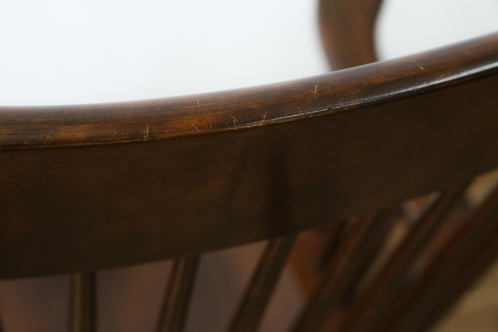 中古　美品　松本民芸家具　J型　くつろぎの時間にぴったりなロッキングチェア　定価約24万円　(R-085450)