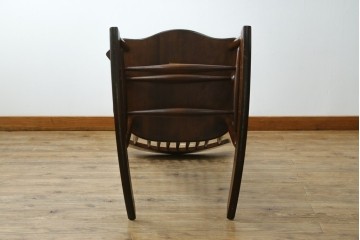 中古　美品　松本民芸家具　J型　くつろぎの時間にぴったりなロッキングチェア　定価約24万円　(R-085450)