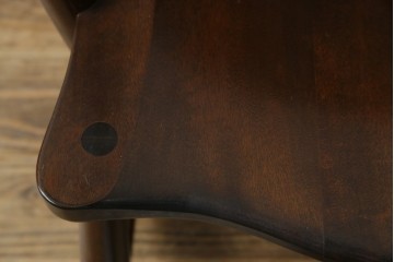 中古　美品　松本民芸家具　J型　くつろぎの時間にぴったりなロッキングチェア　定価約24万円　(R-085450)