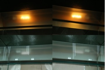 中古　美品!!　希少!!　イタリア高級家具　アルド・トゥーラ(ALDO TURA)　仔山羊革張り　独特の質感が際立つキャビネット　(R-085451)