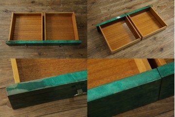 中古　美品!!　希少!!　イタリア高級家具　アルド・トゥーラ(ALDO TURA)　仔山羊革張り　独特の質感が際立つキャビネット　(R-085451)