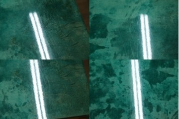 中古　美品!!　希少!!　イタリア高級家具　アルド・トゥーラ(ALDO TURA)　仔山羊革張り　独特の質感が際立つキャビネット　(R-085451)