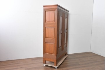 和製ヴィンテージ　特注品　松本民芸家具　リード型カップボード　定価約121万円　(R-085453)