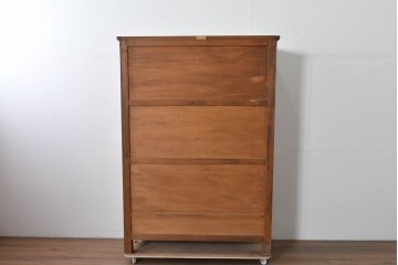 和製ヴィンテージ　特注品　松本民芸家具　リード型カップボード　定価約121万円　(R-085453)
