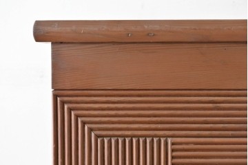 和製ヴィンテージ　特注品　松本民芸家具　リード型カップボード　定価約121万円　(R-085453)