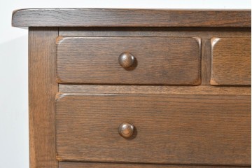 中古　超美品　KASHIWA(柏木工)　WILDERNESS(ウィルダネス)　ナラ材　温かみのある意匠のチェスト　定価約33万円相当　(R-085454)