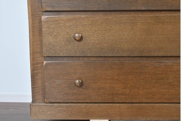 中古　超美品　KASHIWA(柏木工)　WILDERNESS(ウィルダネス)　ナラ材　温かみのある意匠のチェスト　定価約33万円相当　(R-085454)