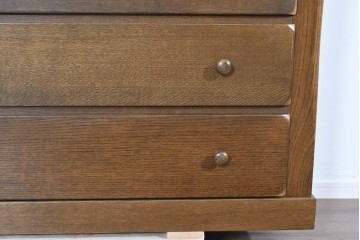 中古　超美品　KASHIWA(柏木工)　WILDERNESS(ウィルダネス)　ナラ材　温かみのある意匠のチェスト　定価約33万円相当　(R-085454)