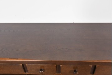 中古　美品　KASHIWA(柏木工)　WILDERNESS(ウィルダネス)シリーズ　K139　オーク材　味わい深い意匠のサイドボード　定価約39万円相当　(R-085455)