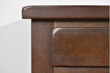 中古　美品　KASHIWA(柏木工)　WILDERNESS(ウィルダネス)シリーズ　K139　オーク材　味わい深い意匠のサイドボード　定価約39万円相当　(R-085455)