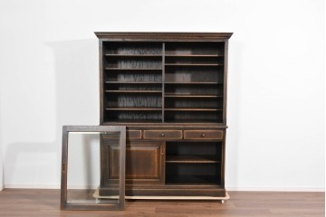 中古　超美品　飛騨産業　プロヴィンシャル(PROVINCIAL)　美しい木目と豊富な棚構成が魅力のキャビネット　定価約120万円相当　(R-085456)