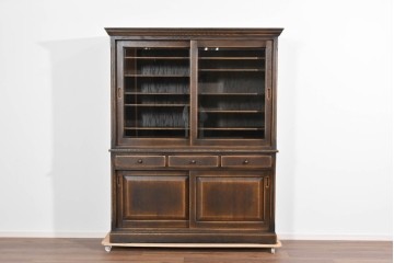 中古　超美品　飛騨産業　プロヴィンシャル(PROVINCIAL)　美しい木目と豊富な棚構成が魅力のキャビネット　定価約120万円相当　(R-085456)