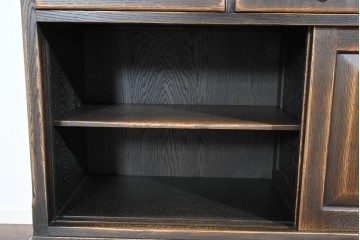 中古　超美品　飛騨産業　プロヴィンシャル(PROVINCIAL)　美しい木目と豊富な棚構成が魅力のキャビネット　定価約120万円相当　(R-085456)