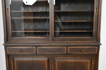 中古　超美品　飛騨産業　プロヴィンシャル(PROVINCIAL)　美しい木目と豊富な棚構成が魅力のキャビネット　定価約120万円相当　(R-085456)