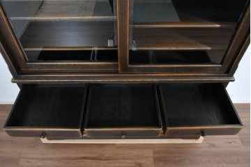 中古　超美品　飛騨産業　プロヴィンシャル(PROVINCIAL)　美しい木目と豊富な棚構成が魅力のキャビネット　定価約120万円相当　(R-085456)