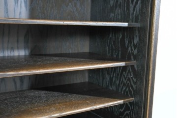 中古　超美品　飛騨産業　プロヴィンシャル(PROVINCIAL)　美しい木目と豊富な棚構成が魅力のキャビネット　定価約120万円相当　(R-085456)