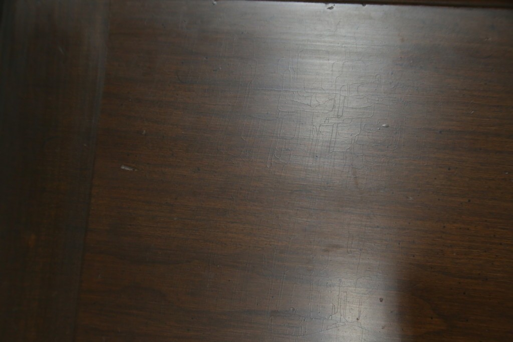 中古　ETHAN ALLEN(イーセンアーレン)　猫脚デザインのビューローブックケース　(R-085458)