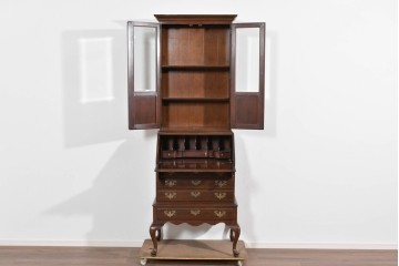 中古　ETHAN ALLEN(イーセンアーレン)　猫脚デザインのビューローブックケース　(R-085458)