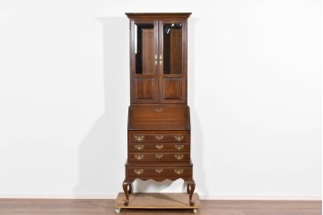 中古　ETHAN ALLEN(イーセンアーレン)　猫脚デザインのビューローブックケース　(R-085458)