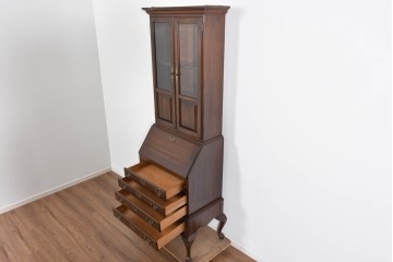 中古　ETHAN ALLEN(イーセンアーレン)　猫脚デザインのビューローブックケース　(R-085458)