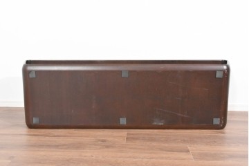 和製ヴィンテージ　希少デザイン　滑らかな曲線フォルムが目を引くローボード　(R-085459)