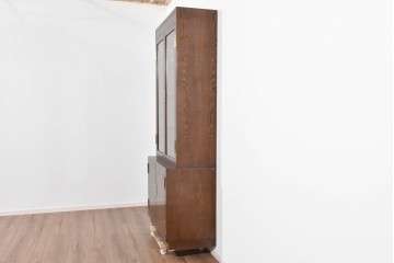 中古　カリモク　domani(ドマーニ)　Morganton(モーガントン)　真鍮金具とガラス扉のキャビネット　定価約70万円　(R-085460)