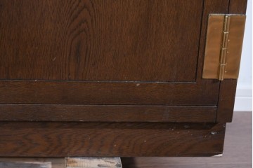 中古　カリモク　domani(ドマーニ)　Morganton(モーガントン)　真鍮金具とガラス扉のキャビネット　定価約70万円　(R-085460)